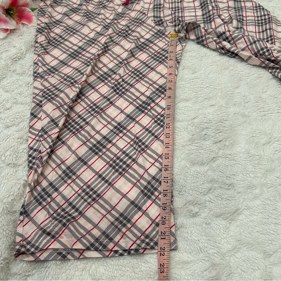 Cacique - Pink Plaid Elastic Waist Drawstring Pull On Lounge Pants - 22/24 - Picture 5 of 8